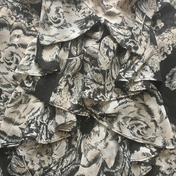 CAbi #555 Irresistible Ruffle Button Down Blouse M - Picture 5 of 7